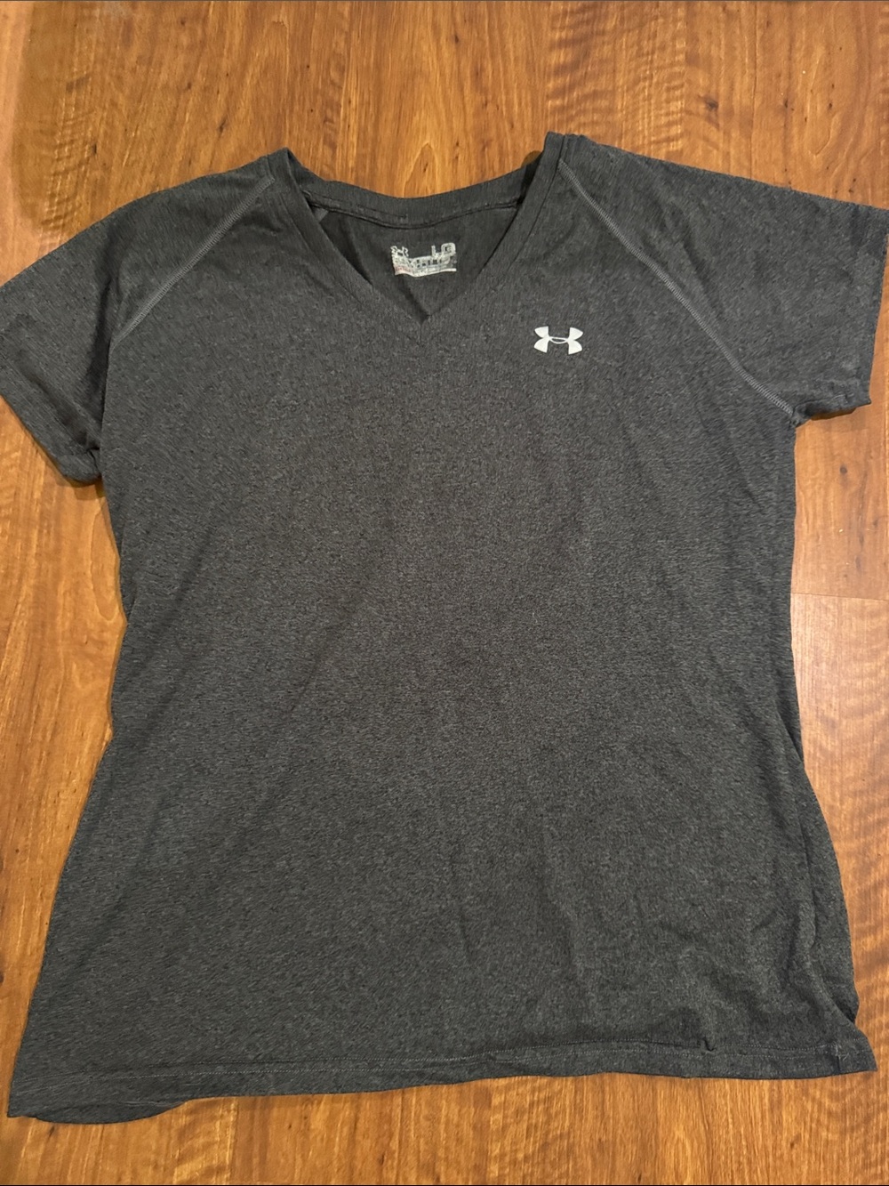 Under Armour Women's Dark Charcoal V-Neck Muscle Tee